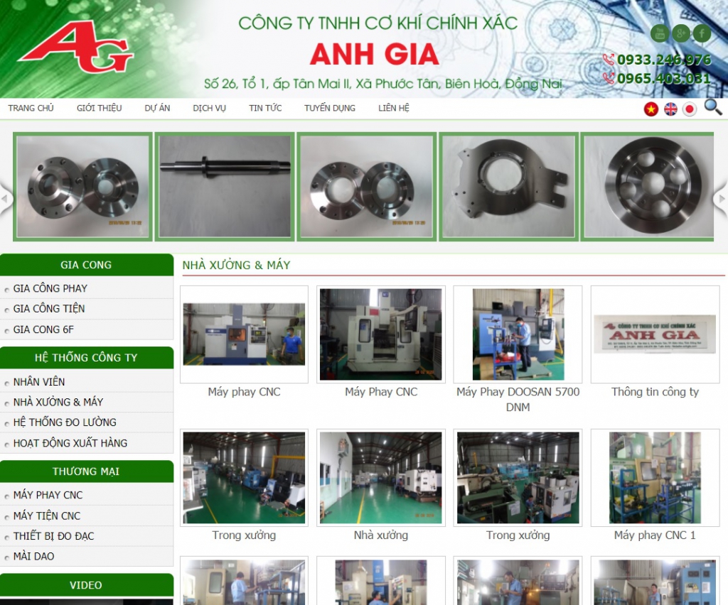 Phay tiện cnc g/c ,